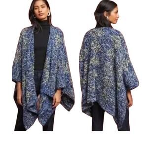 ELK CHALE 100% Wool PONCHO WRAP ONE‎ SIZE